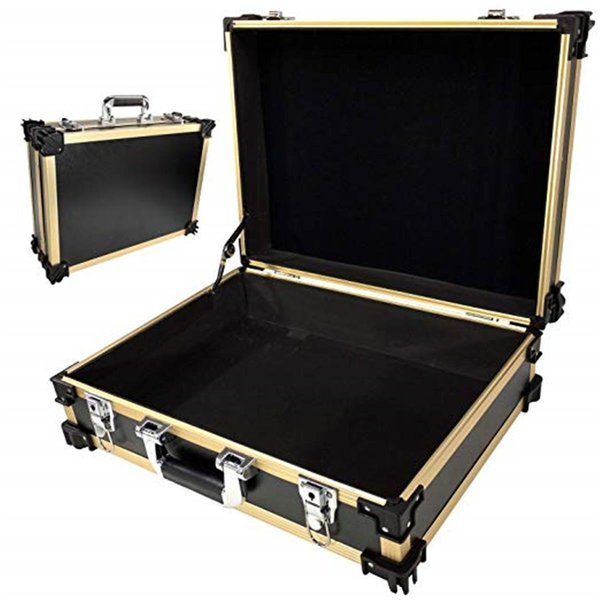 Tz Case Stackable Storage Utility Case Gold Black Dot STK216 GBD